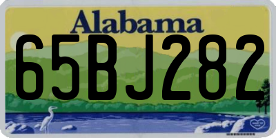 AL license plate 65BJ282