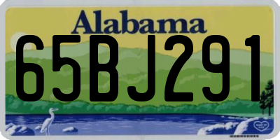AL license plate 65BJ291