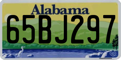 AL license plate 65BJ297