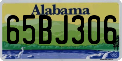 AL license plate 65BJ306