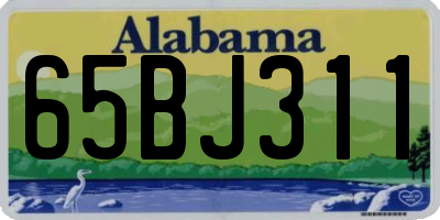 AL license plate 65BJ311