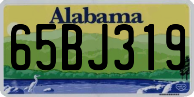 AL license plate 65BJ319