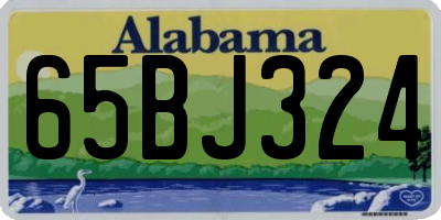 AL license plate 65BJ324
