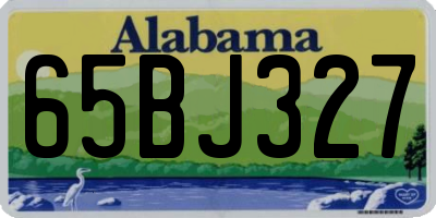 AL license plate 65BJ327