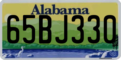 AL license plate 65BJ330