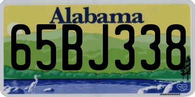 AL license plate 65BJ338