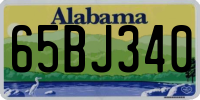 AL license plate 65BJ340