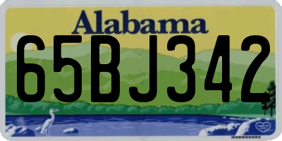 AL license plate 65BJ342