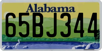 AL license plate 65BJ344
