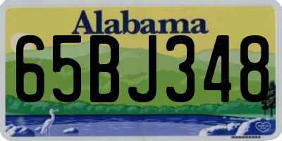 AL license plate 65BJ348