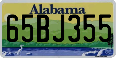 AL license plate 65BJ355