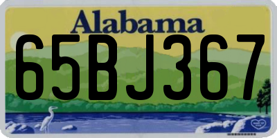 AL license plate 65BJ367