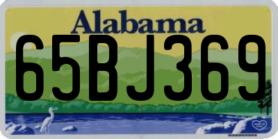 AL license plate 65BJ369