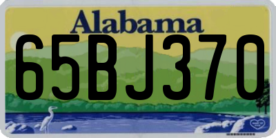 AL license plate 65BJ370