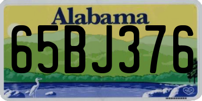 AL license plate 65BJ376