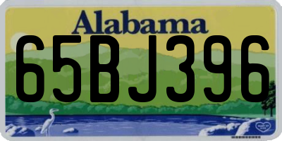 AL license plate 65BJ396