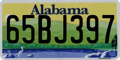 AL license plate 65BJ397
