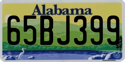 AL license plate 65BJ399