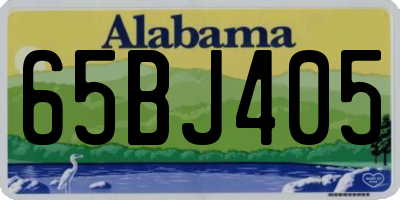 AL license plate 65BJ405