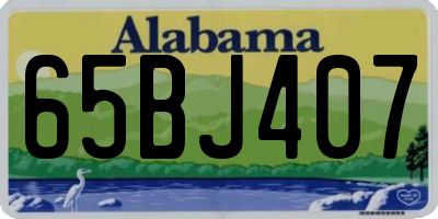 AL license plate 65BJ407