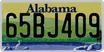 AL license plate 65BJ409