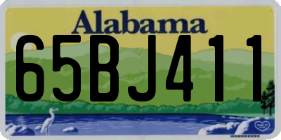 AL license plate 65BJ411