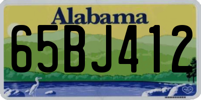 AL license plate 65BJ412