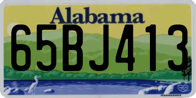 AL license plate 65BJ413