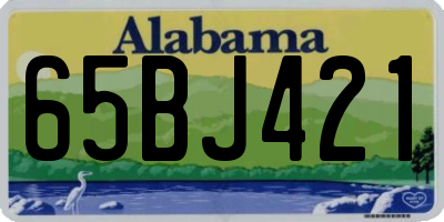 AL license plate 65BJ421