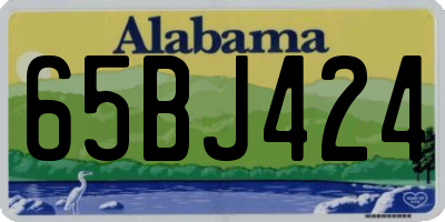 AL license plate 65BJ424