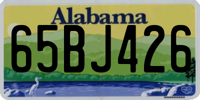 AL license plate 65BJ426