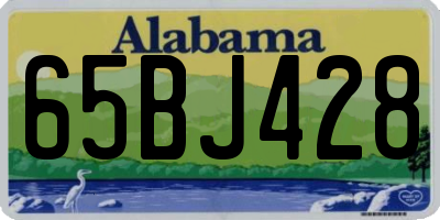 AL license plate 65BJ428