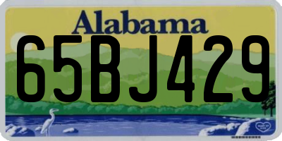 AL license plate 65BJ429