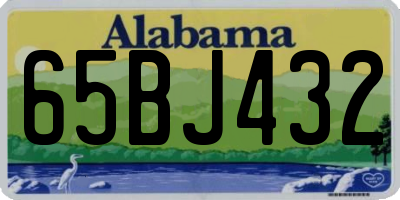 AL license plate 65BJ432