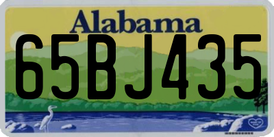 AL license plate 65BJ435