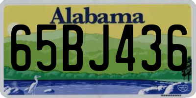 AL license plate 65BJ436