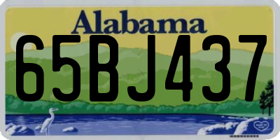 AL license plate 65BJ437