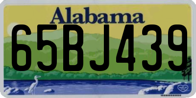 AL license plate 65BJ439