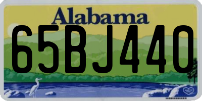 AL license plate 65BJ440