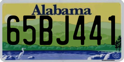 AL license plate 65BJ441