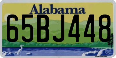 AL license plate 65BJ448