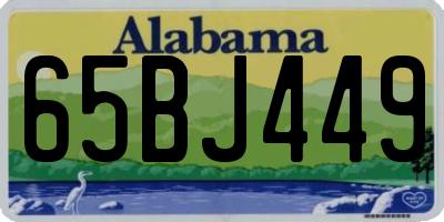 AL license plate 65BJ449