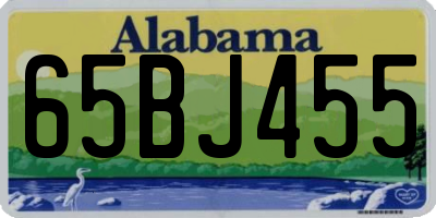 AL license plate 65BJ455