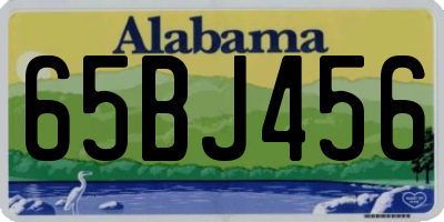 AL license plate 65BJ456