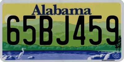 AL license plate 65BJ459