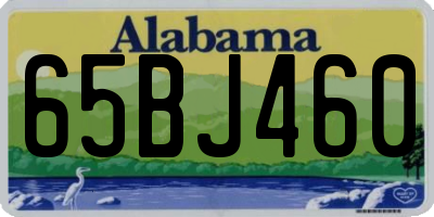 AL license plate 65BJ460