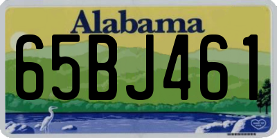 AL license plate 65BJ461