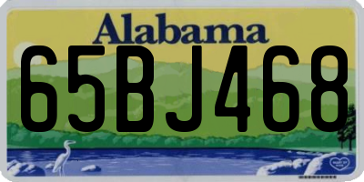 AL license plate 65BJ468