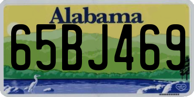 AL license plate 65BJ469