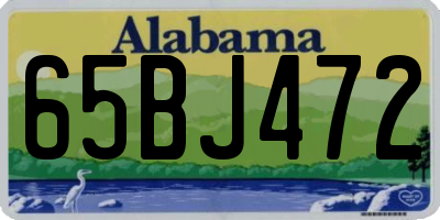AL license plate 65BJ472